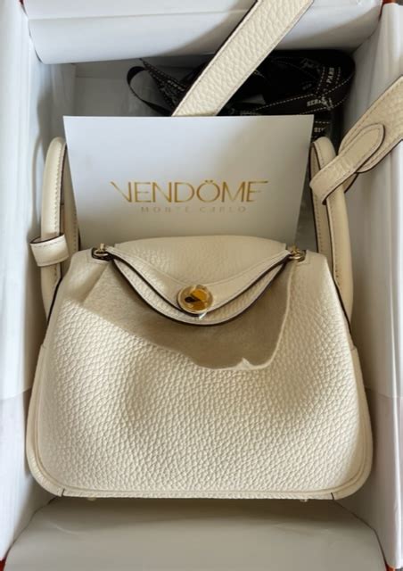 Hermes Mini Lindy Nata Clemence Gold Hardware